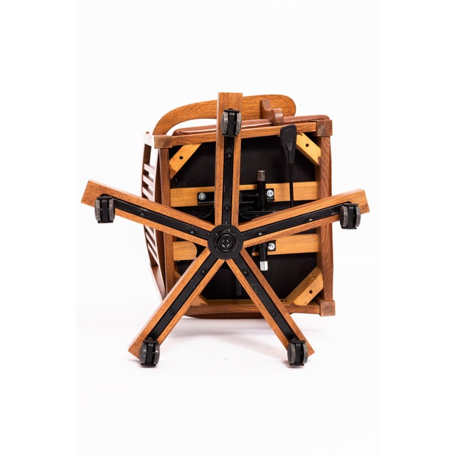 Arts & Crafts Arts and Crafts Mission Oak Office Chair - Walnut Stain For Sale - Image 3 of 18
