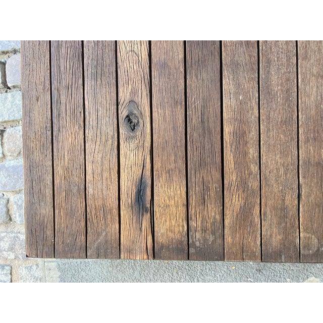 Coffee Late 20th Century Patina French Vintage Tile Drying Table/ Coffee Table For Sale - Image 8 of 9