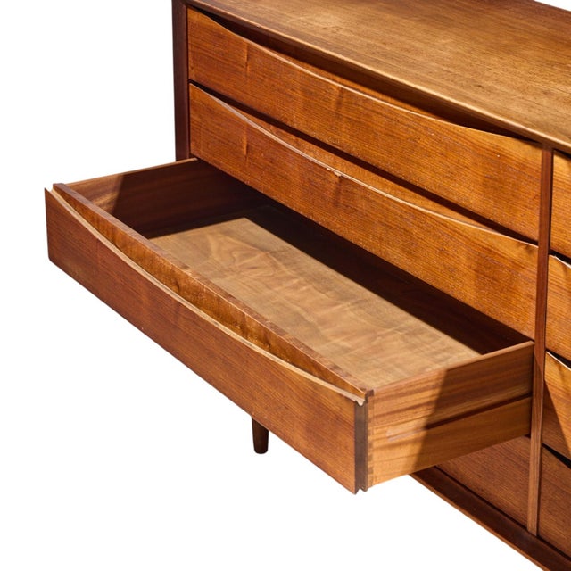 Wood Arne Vodder for Sibast Triennale Mid Century Danish Teak 8 Drawer Dresser For Sale - Image 7 of 9