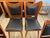 Italian Wooden Chairs in Leather and Brass, 1950s, Set of 6 For Sale - Image 9 of 18