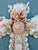 Christa's South Seashells 13"h. Cross in white and soft pink shells - including real pink pearl encrusted sea urchins. A...