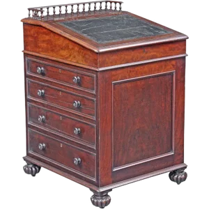 English Late Regency Period Davenport Desk