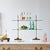 English Matthew Izzo Home Brass Bistro Etagere With Glass Shelves and Marble Base For Sale - Image 3 of 4