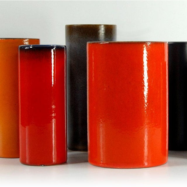 Vintage Tube Vases, 1970s, Set of 6 For Sale - Image 4 of 11