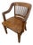 Antique Library Bankers Chair American Quarter Sawn Oak Figured Wood Grain For Sale