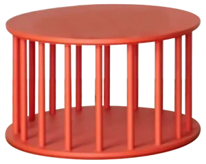 Large Merry Side Table in Orange by Made by Choice