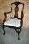 Wood Carved Mahogany Armchair Antique Queen Anne Georgian Shell Motif Accent For Sale - Image 7 of 13