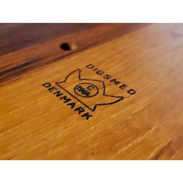 Wood Danish Teak Rotating Serving Platter from Digsmed, 1960s For Sale - Image 7 of 10