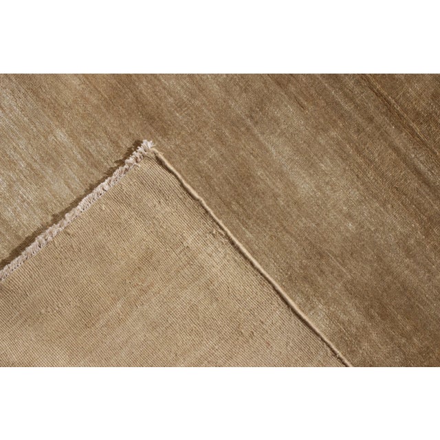 2010s Contemporary Rug in Solid Beige Brown Open Field by Rug & Kilim For Sale - Image 5 of 5
