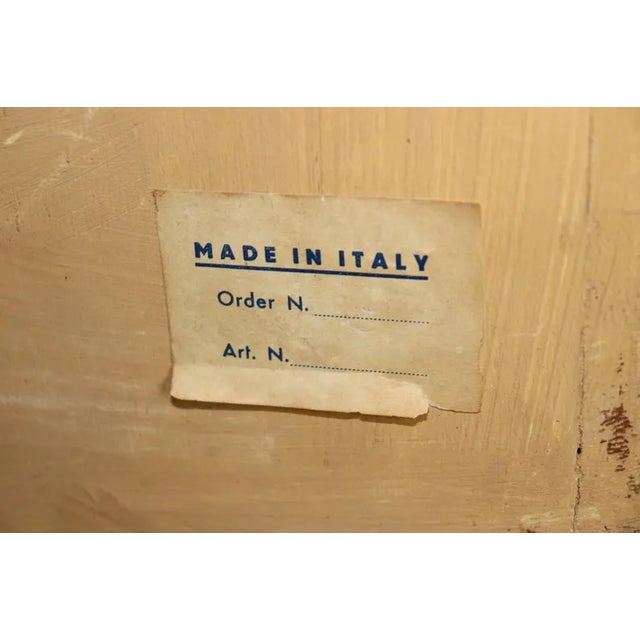 1940s Italian Venetian Secretary Desk – Hand-Painted Floral Decor, Distressed Finish For Sale - Image 9 of 10