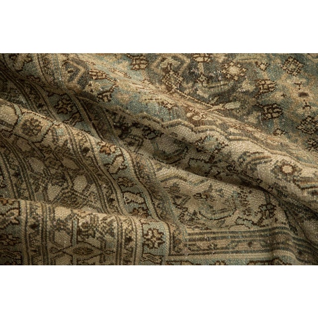 Vintage Distressed Bibikabad Carpet - 10'7" x 18'4" For Sale - Image 10 of 12