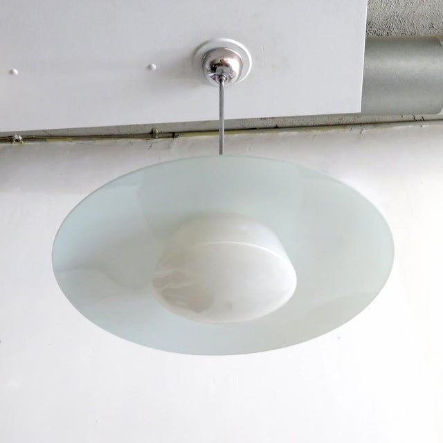 Paavo Tynell Kandem Glass Pendant Light, 1930 For Sale - Image 4 of 10