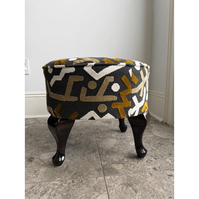 1920s Hungarian Art Deco Foot Stool In For Sale In New Orleans - Image 6 of 14