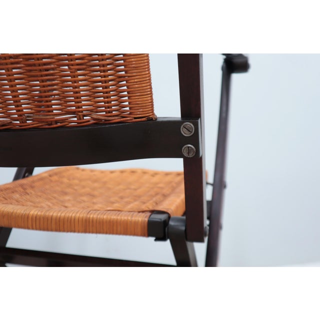 Wood Mid-Century Folding Rocking Chairs from Fratelli Reguitti, 1950s For Sale - Image 7 of 12
