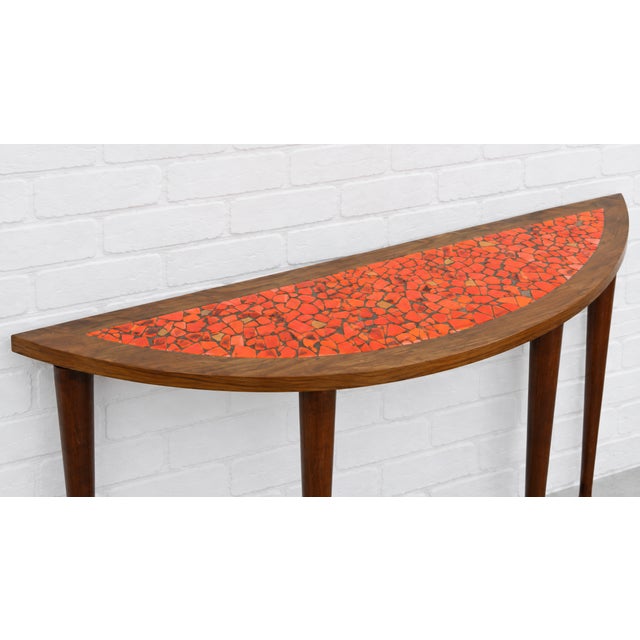 Mid Century Modern Mosaic Top Console Table, C. 1960’s For Sale - Image 12 of 12