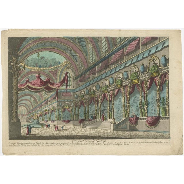 View of a Chinese Temple, Paper For Sale - Image 4 of 7