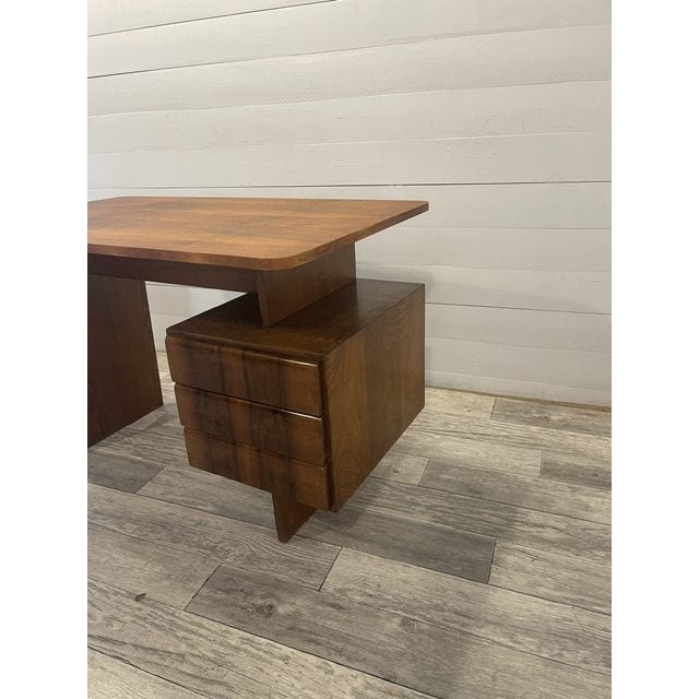 Vintage Writing Table by Bohumil Landsman for Novy Domov, 1973 For Sale - Image 4 of 9