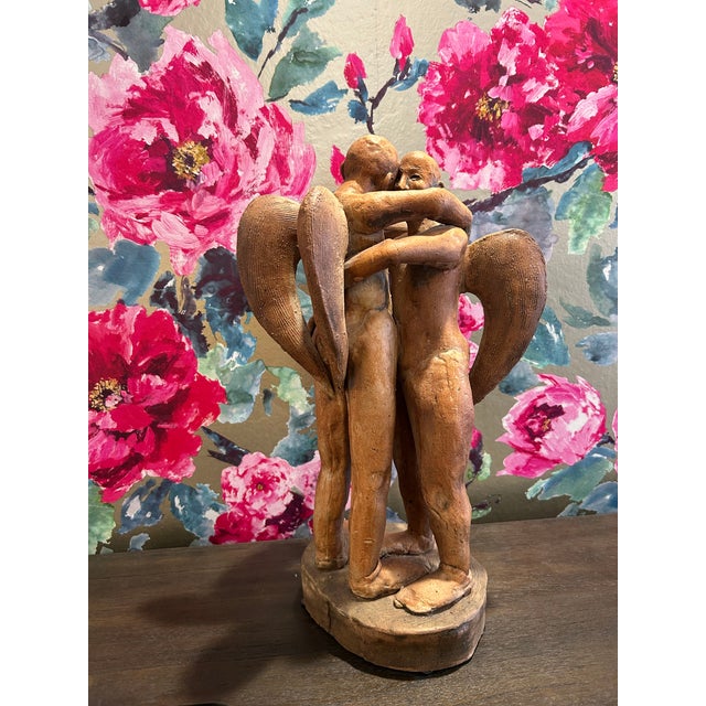 2000 - 2009 Two Angels Sculpture For Sale - Image 5 of 6