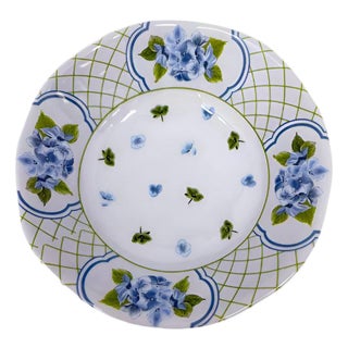 Green Hydrangea Melamine Soup/Cereal Bowls, Set of 4 For Sale