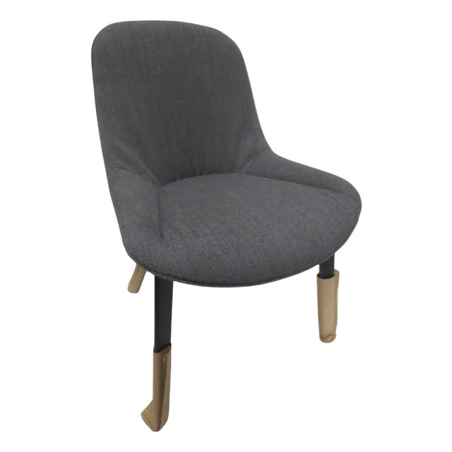 Walter Knoll Sheru Chair in Grey Fabric (New) For Sale