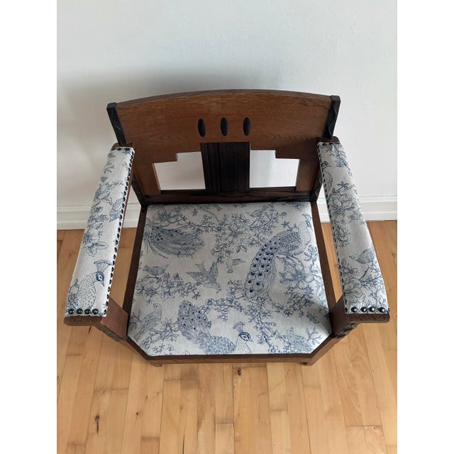 Dutch Art Deco Amsterdam School Armchair, 1920s For Sale - Image 9 of 17