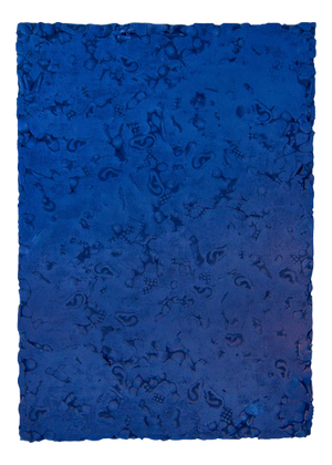 Sediments in Blue Sculptural Object by Caspi Ceramics Nl