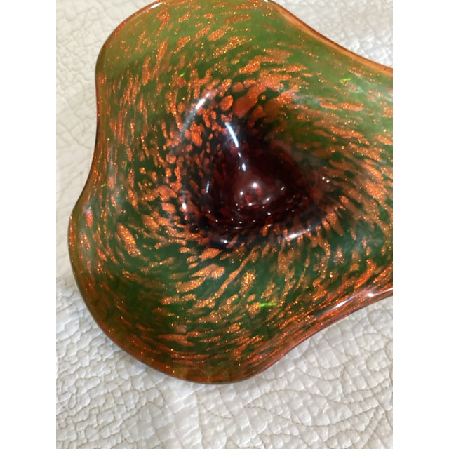 Fratelli Toso Fratelli Toso Biomorphic Art Glass Bowl For Sale - Image 4 of 4