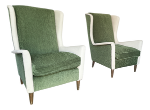 Two-Tone Armchairs, 1950s, Set of 2