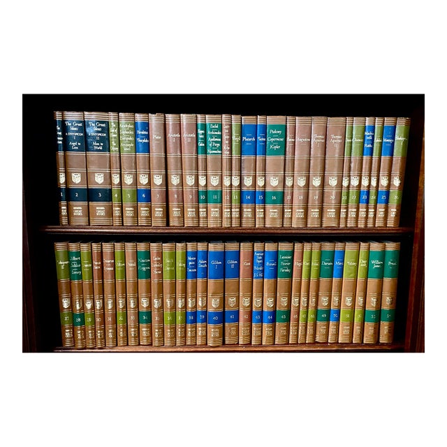 Vintage Great Books of the Western World Complete First Edition 54-Volume Set by Encyclopedia Britannica For Sale