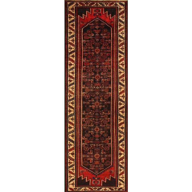 Hand-knotted oriental rug | Size: 307 cm x 103 cm | Knot count: approx. 160.000 knots/m² | Material: 100% wool, warp made...