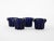 French Cobalt Glass Candleholders from Reims, 1970s, Set of 4 For Sale - Image 6 of 8