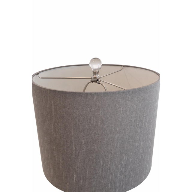 Early 21st Century Late 20th Century Hollywood Regency Revival Faceted Column Table Lamps – Pair For Sale - Image 5 of 10