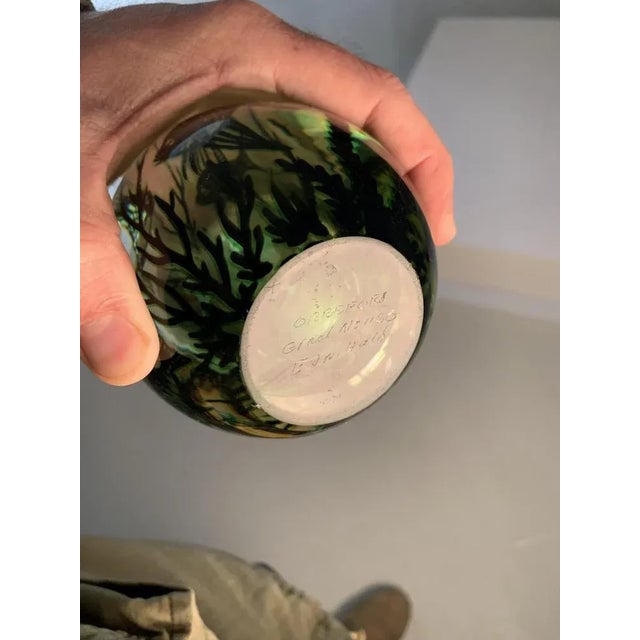 Mid-Century Modern Swedish Fiskgraal Vase by Edward Hald for Orrefors, 1950s For Sale - Image 3 of 4