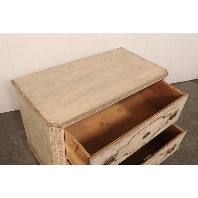 Mid 19th Century Mid 19th Century Swedish Provincial Gustavian 2-Drawer Chest For Sale - Image 5 of 13