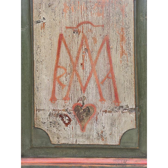 Vintage Painted Tyrolean Wardrobe, 1789 For Sale - Image 17 of 18