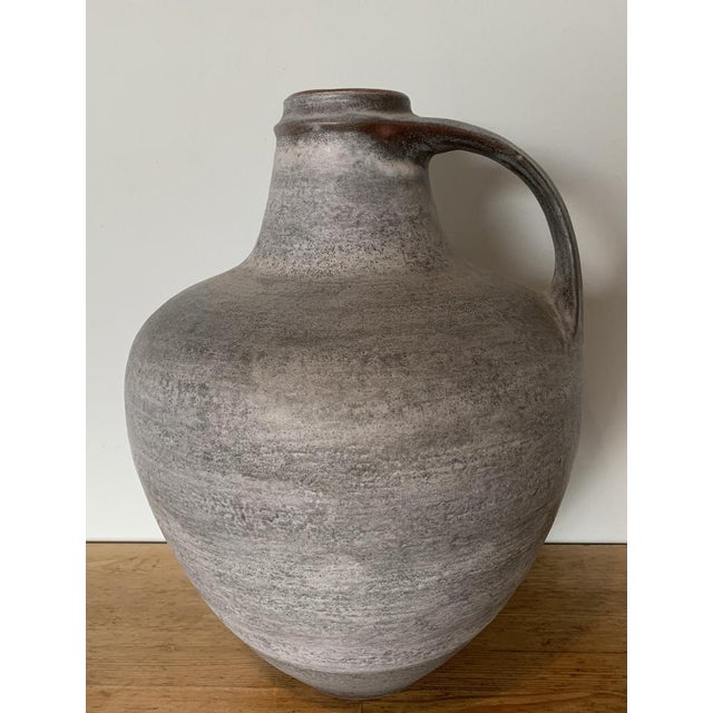 Mid-Century Modern Large West-German Ceramic Jug Vase, 1960s For Sale - Image 3 of 9