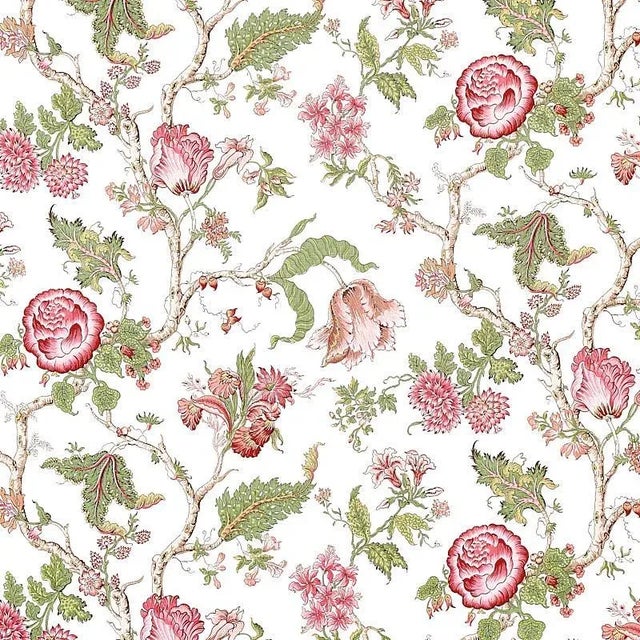 Sample - Schumacher Josephine Fabric in Pink For Sale
