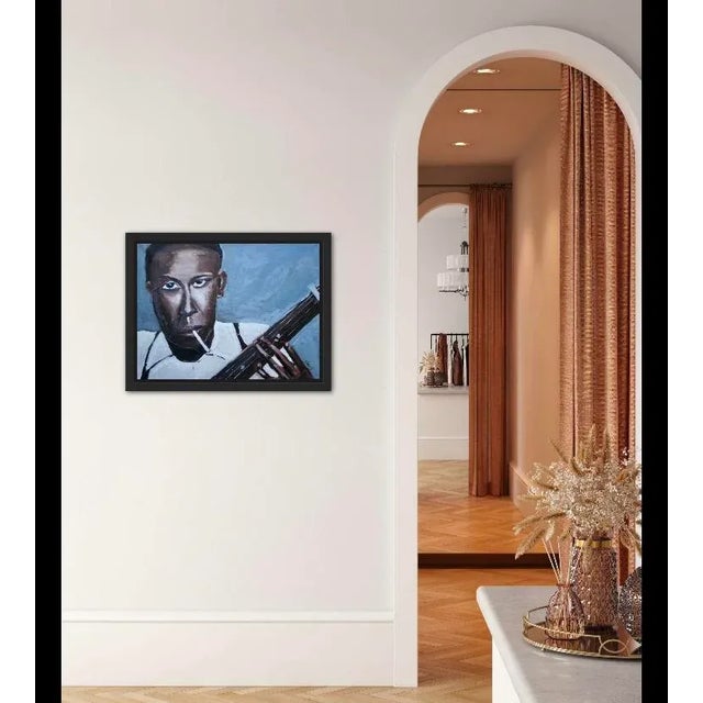 Contemporary Modern Portraiture, Robert Johnson in Oil For Sale - Image 3 of 7