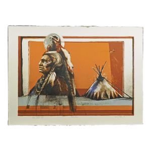Larry Fodor "Gray Thunder Eagle" Color Hand Signed & Numbered
