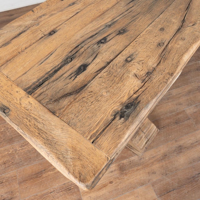 Early 19th Century 19th Century Long French Oak Dining Table For Sale - Image 5 of 16