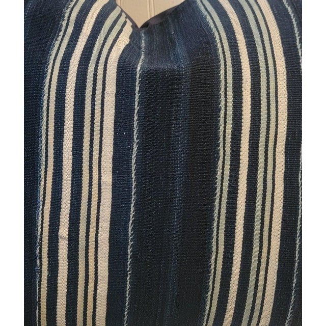 Pair of 19Thc Striped Linen Pillows For Sale - Image 4 of 6