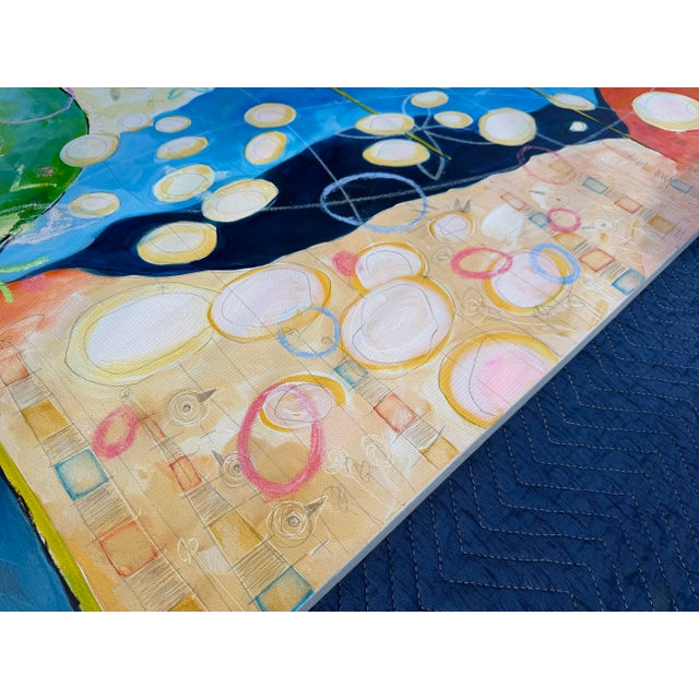 Monumental Abstract Landscape Painting by Kathleen Murphy Willer, “View Out My Studio Window” | 2019 For Sale - Image 9 of 12