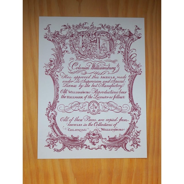 Baker Model 8868 Colonial Williamsburg Walnut Lowboy Dressing Table For Sale - Image 18 of 18