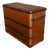 Vintage Travel Trunk in Leather For Sale