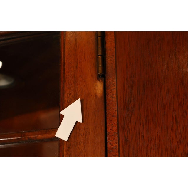 Baker Georgian Style Mahogany Bowfront China Cabinet For Sale - Image 17 of 18