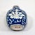 Early 20th Century Antique Blue & White Enamel Lotus Flower Chinese Snuff Bottle With Stone Stopper For Sale - Image 5 of 15