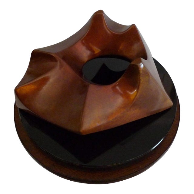 Late 20th Century Modern Bronze Sculpture, Gordon Newell's Untitled Abstract Form - Set of 4 Pieces For Sale