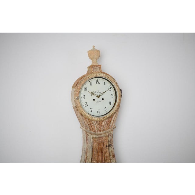 Antique Swedish Long Case Clock, Rococo and Neoclassical Period For Sale - Image 9 of 14