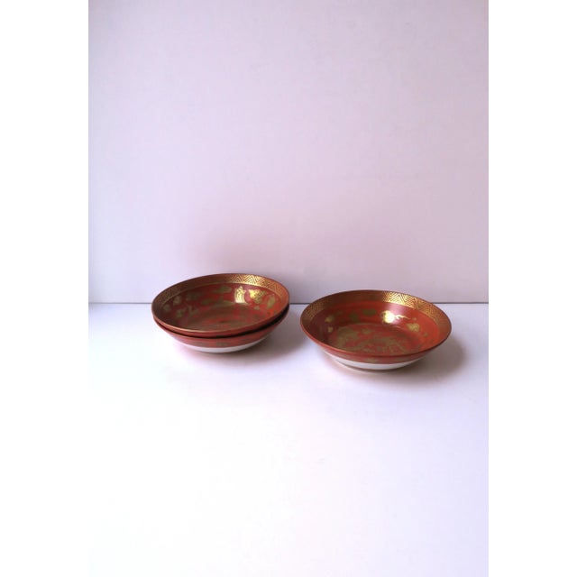 Gold Dragon Finger or Nut Bowls, Set of 3 For Sale - Image 9 of 11