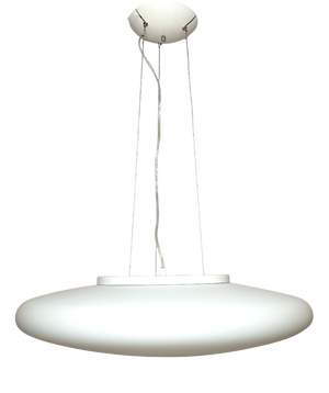 Large Pendant Light in Murano Opaline Glass, 1990s